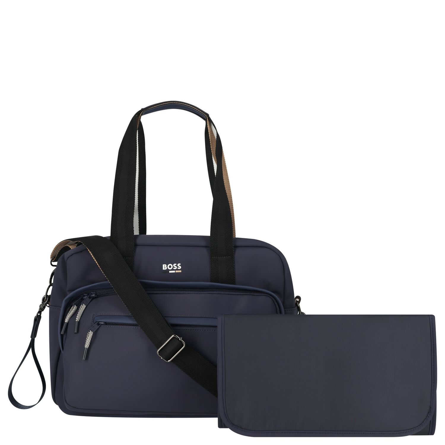 Navy Blue Logo Baby Changing Bag, 1, hi-res