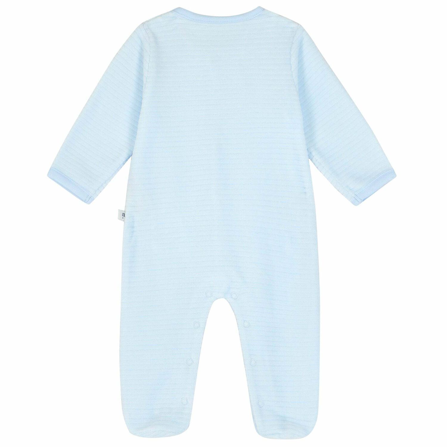 Blue Velour Babygrow, 1, hi-res image number null
