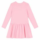 Girls Pink Logo Dress, 1, hi-res