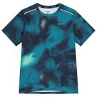 Boys Blue Logo Tie-Dye T-Shirt, 2, hi-res