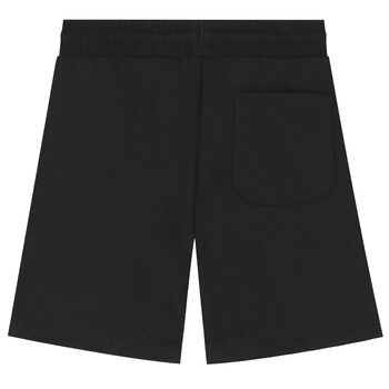 Boys Black Logo Shorts