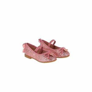 Younger Girls Pink Glitter Shoes