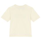 Girls Beige Logo Shorts Set, 1, hi-res