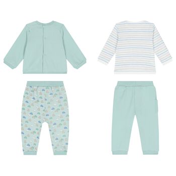 Baby Boys Green & White Tracksuits ( 2-Pack )