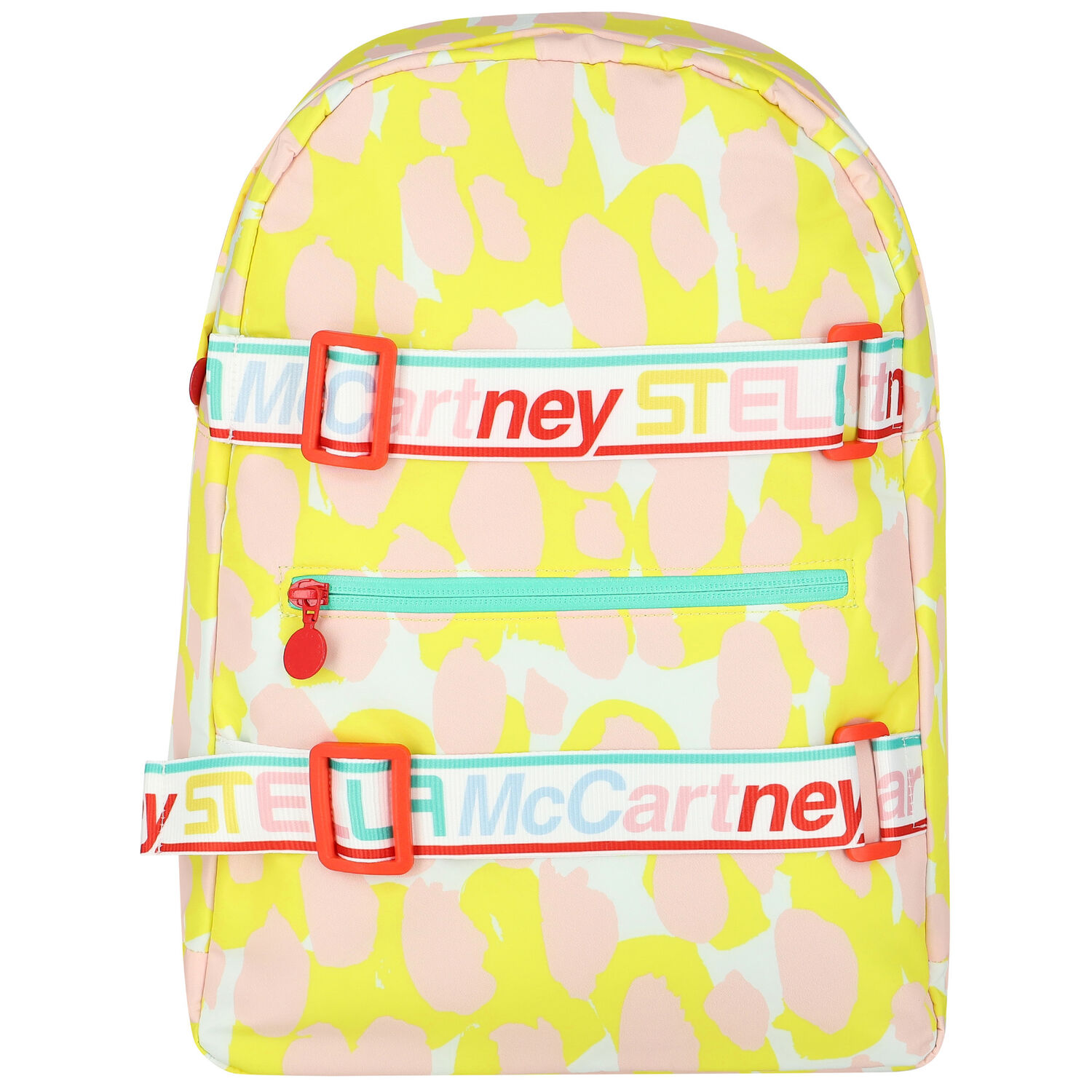 Girls White, Yellow & Pink Backpack, 1, hi-res