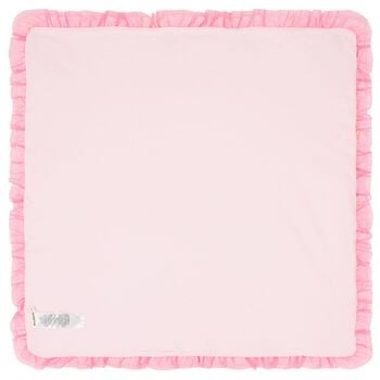 Baby Girls Pink Straberry Ruffled Blanket