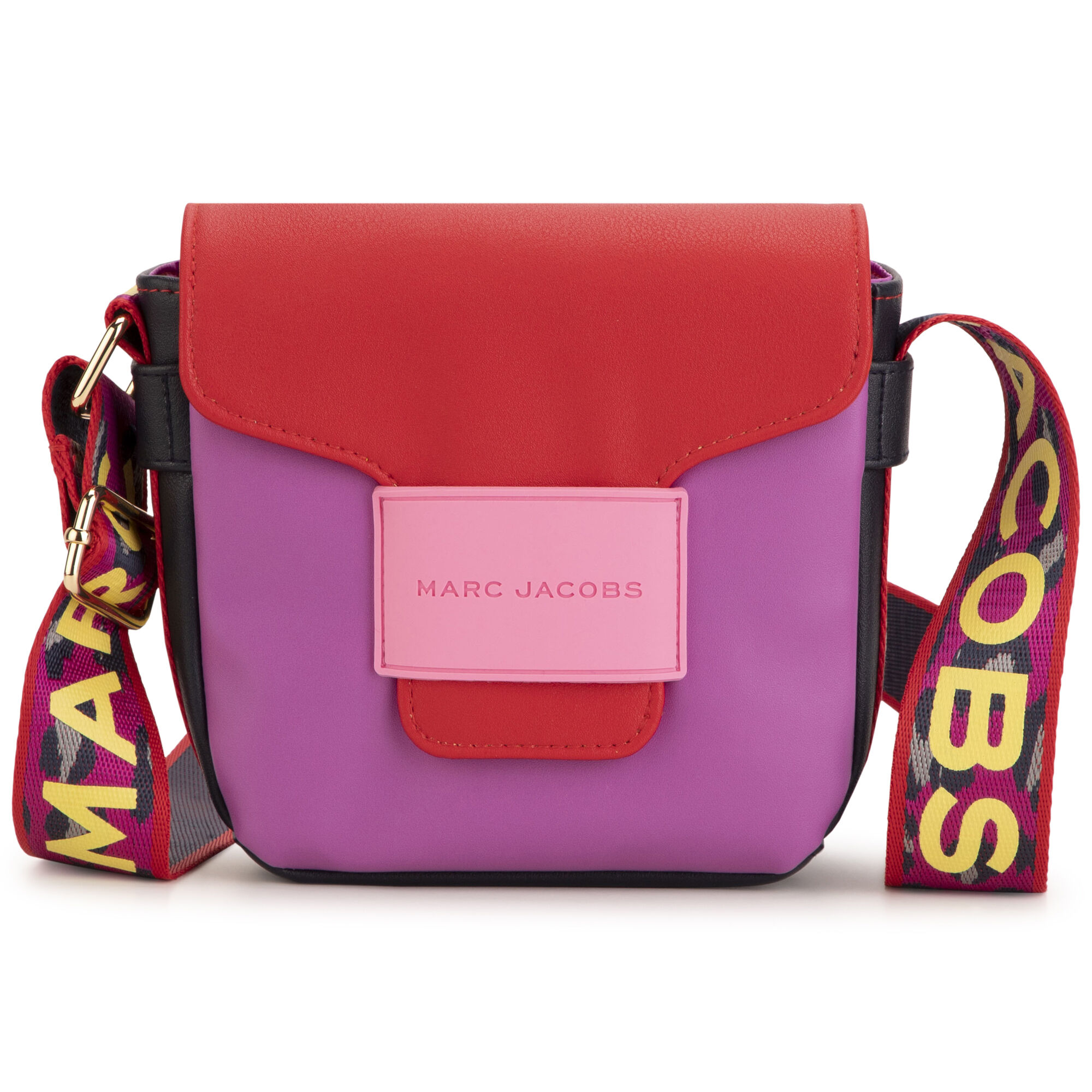 MARC JACOBS Girls Pink Red Logo Shoulder Bag Junior Couture USA