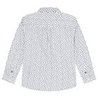 Boys White & Blue Logo Shirt, 1, hi-res