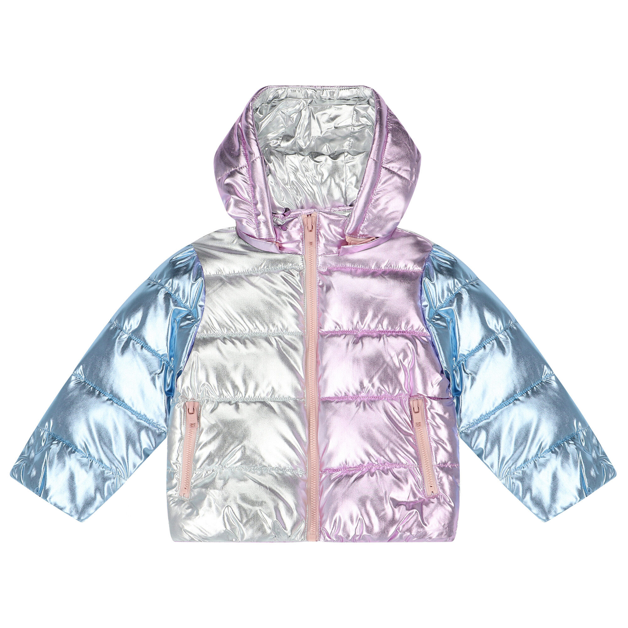 Girls metallic cheap puffer