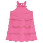 Pink Logo Diamante Dress , 1, hi-res