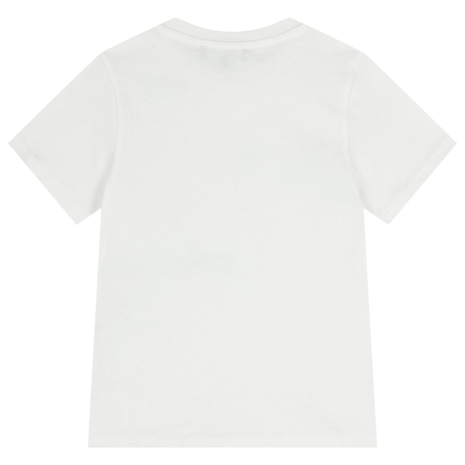 Boys White & Beige Logo Shorts Set, 1, hi-res