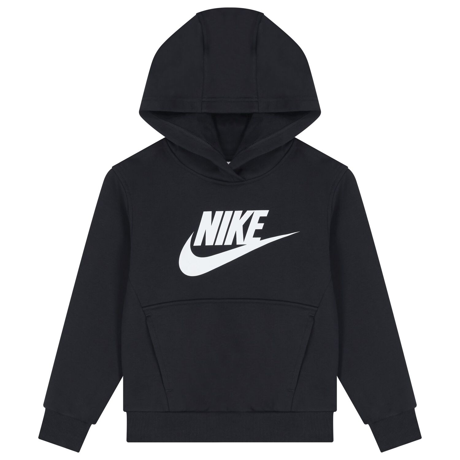 Black Logo Hooded Top, 1, hi-res