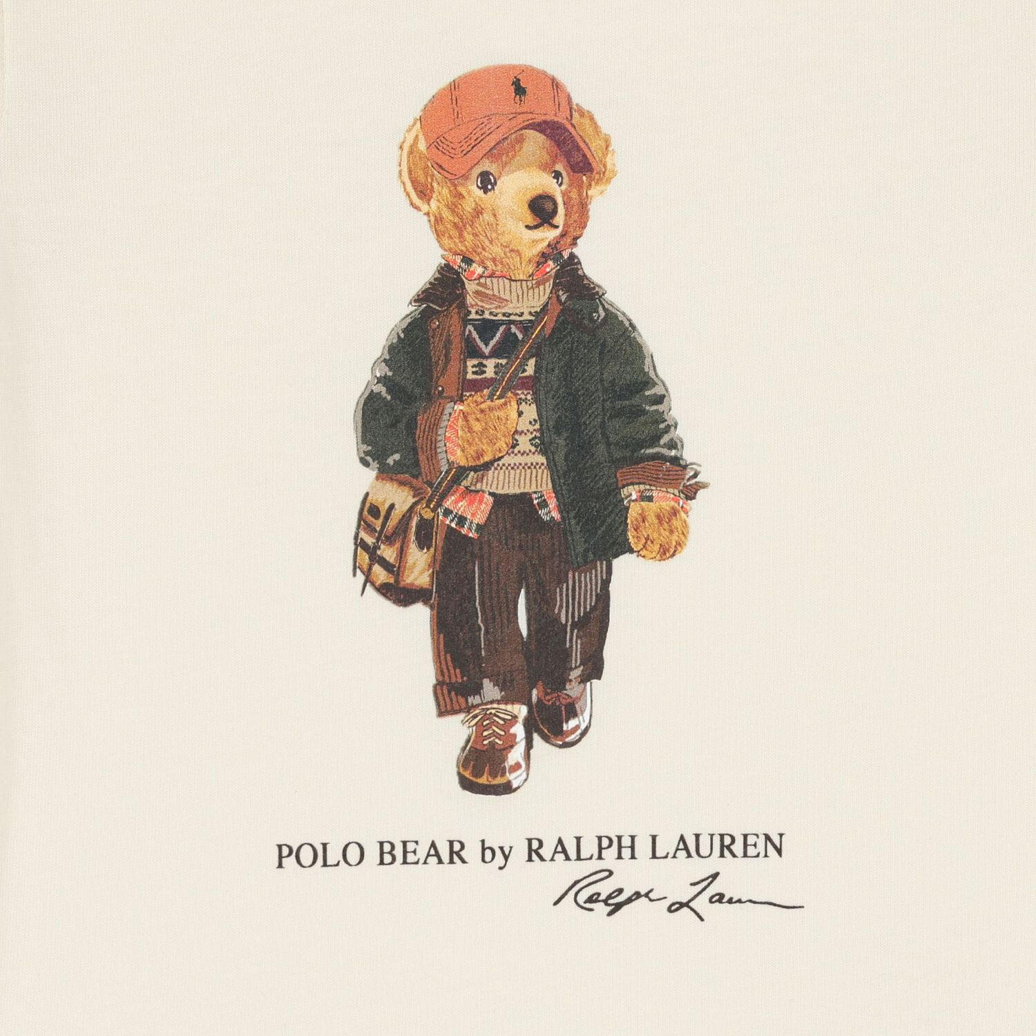 Baby Boys Ivory Polo Bear T-Shirt, 1, hi-res