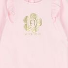Baby Girls Pink & Gold Logo Babygrow Gift Set, 1, hi-res