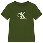 Boys Green Logo T-Shirt, 2, hi-res