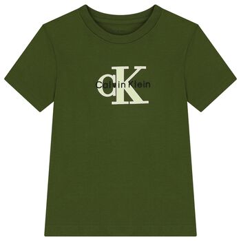 Boys Green Logo T-Shirt
