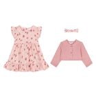Baby Girls Pink Dress Set, 1, hi-res