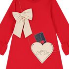 Girls Red Logo Handbag Dress, 1, hi-res