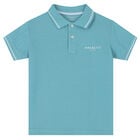Boys Aqua Logo Polo Shirt, 1, hi-res