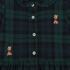 Baby Girls Green & Black Tartan Dress Set, 1, hi-res