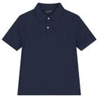 Boys Navy Blue Polo Shirt, 2, hi-res