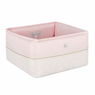Baby Pink & Gold Accessory Basket