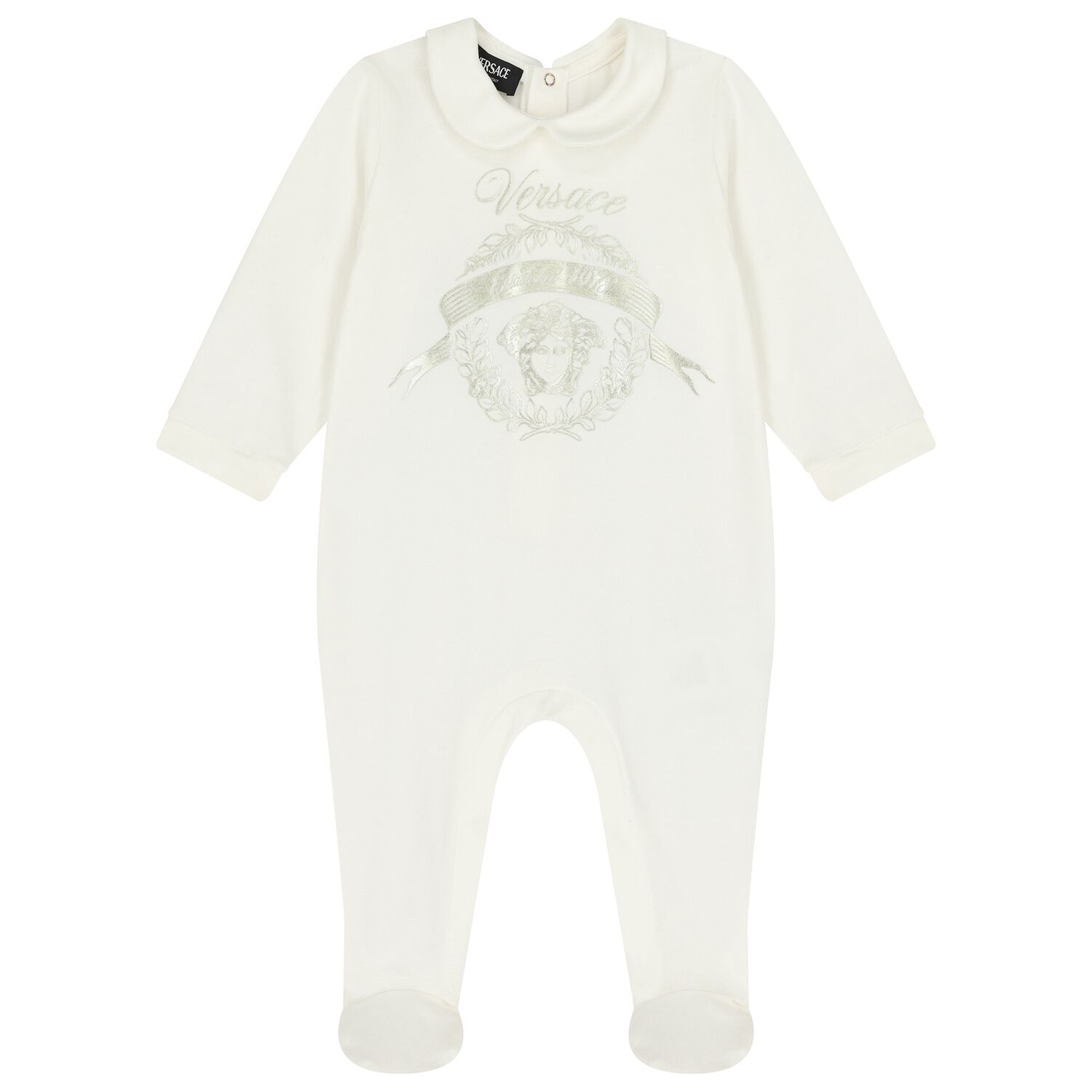 Ivory & Gold Medusa Babygrow, 1, hi-res