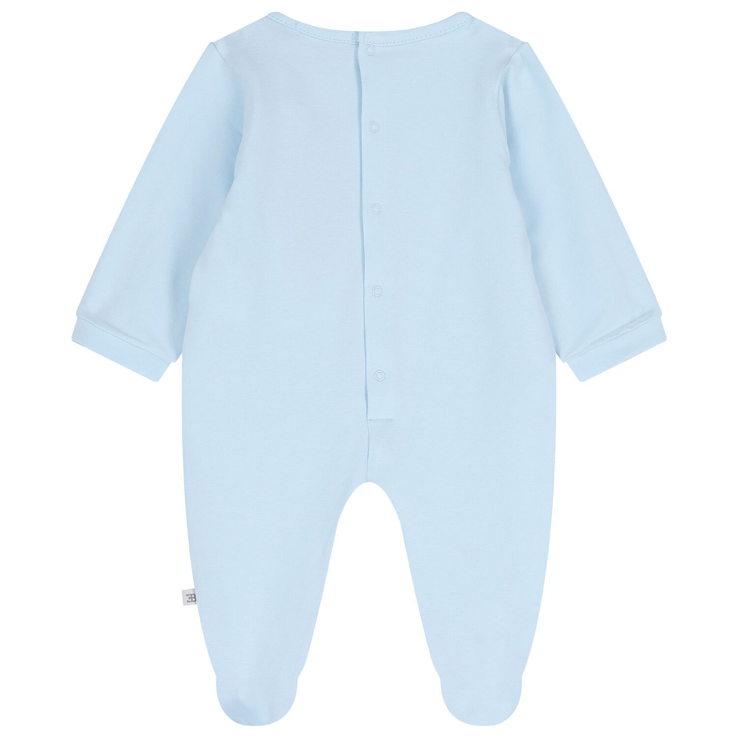 Baby Boys Blue Logo Babygrow, 2, hi-res