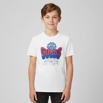 Boys White Logo T-Shirt