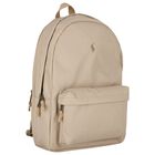 Beige Canvas Pony Logo Backpack ( 44cm ) , 1, hi-res