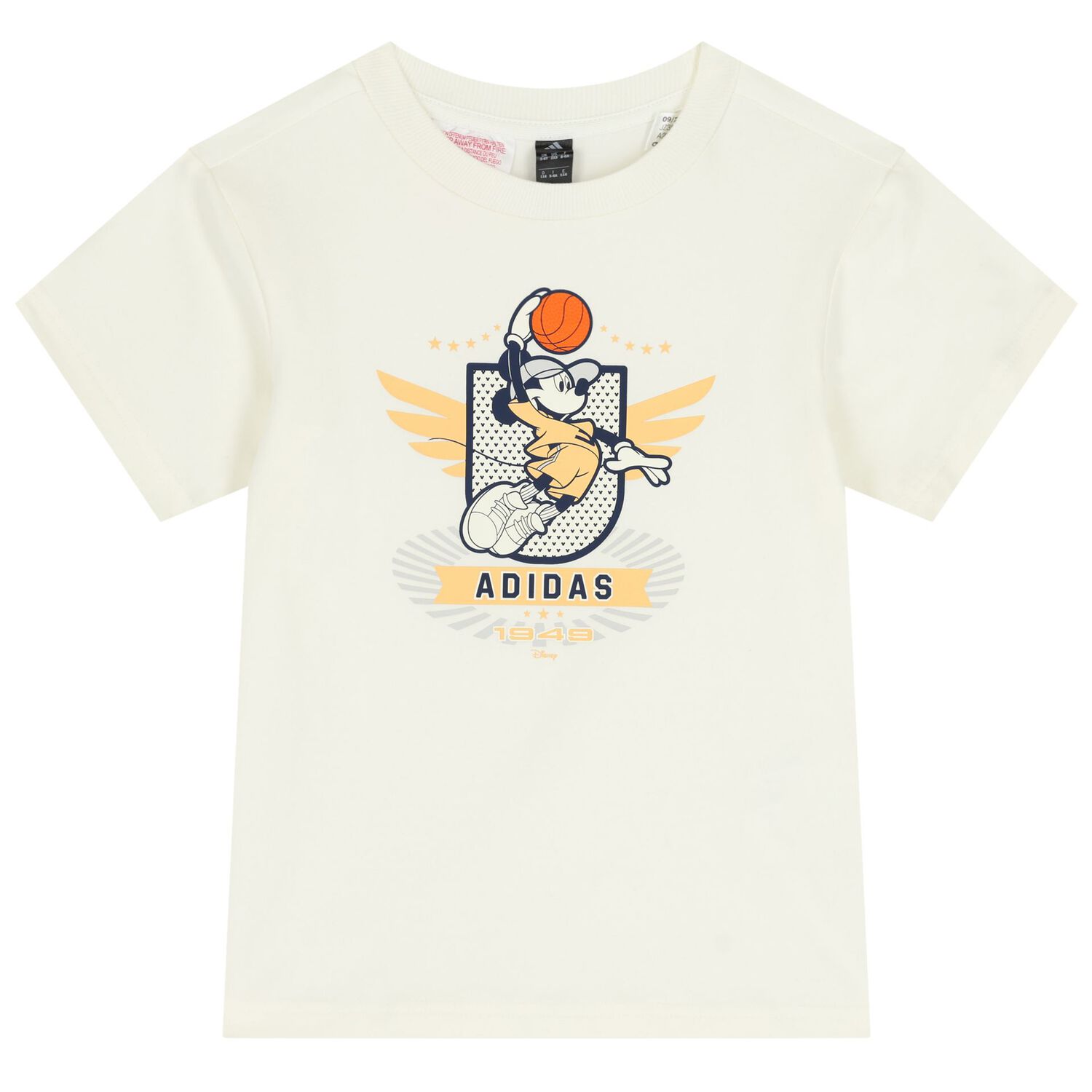 Boys Ivory & Navy Blue Disney Shorts Set, 1, hi-res