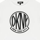 Girls White Logo T-Shirt, 1, hi-res