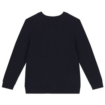 Boys Navy Blue Knitted Jumper