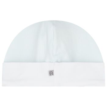 Baby Boys Blue & White Logo Hat