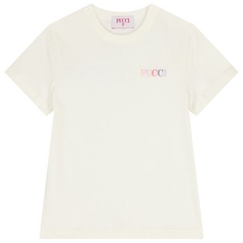 Girls Ivory Logo T-Shirt
