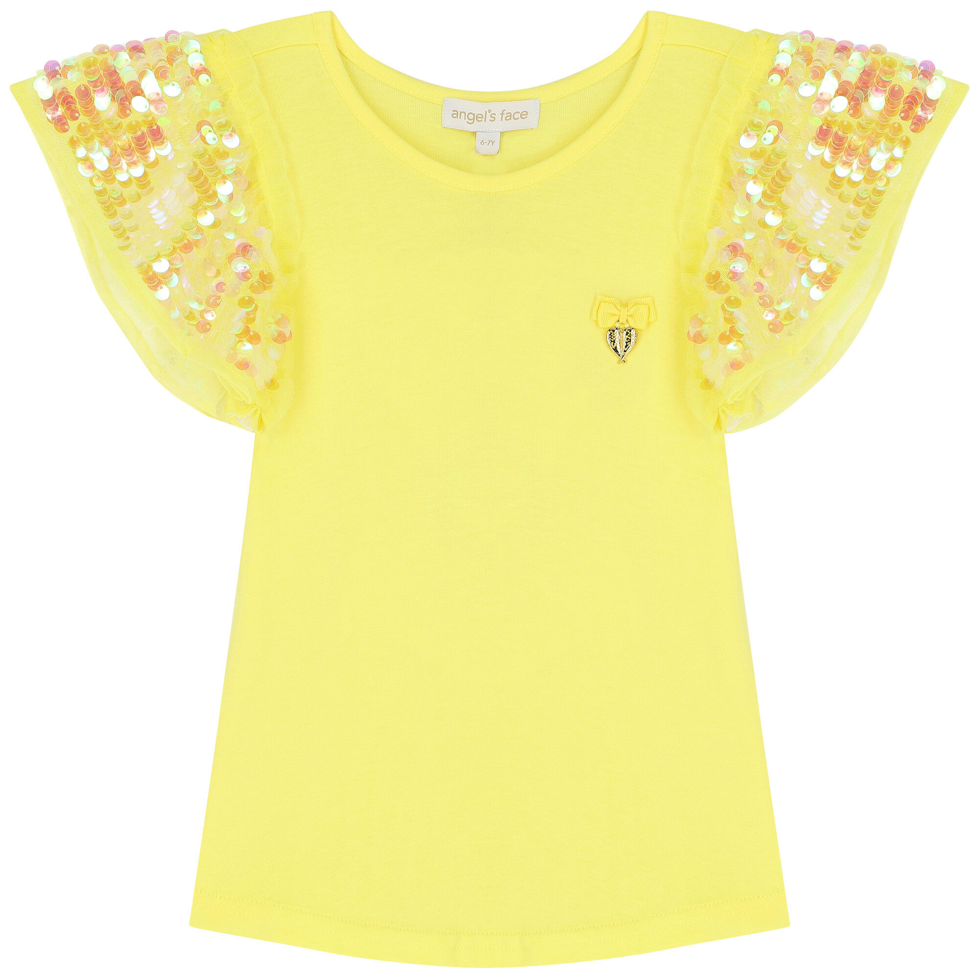 Yellow clearance sparkly top