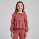 Girls Pink Trousers Set, 1, hi-res