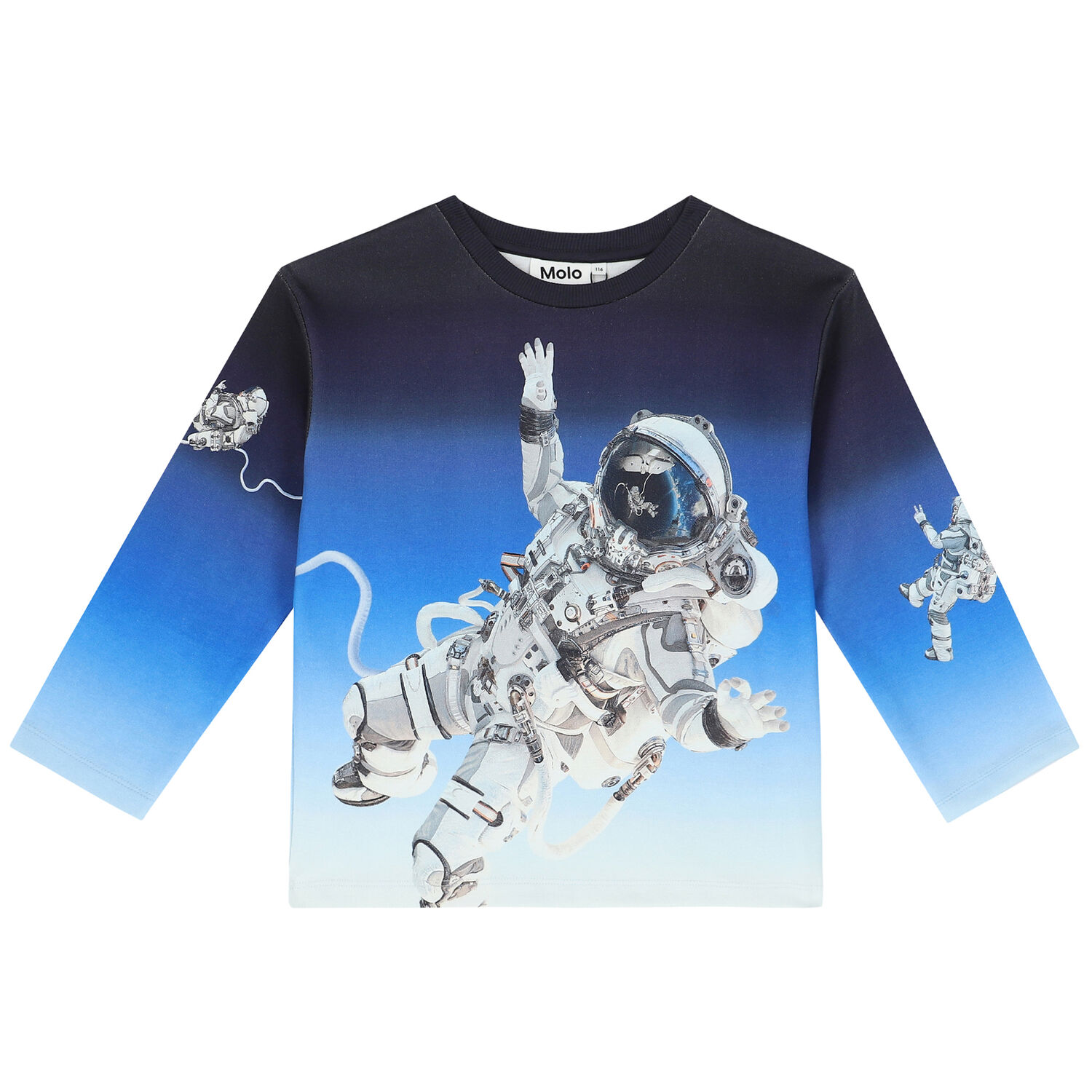 Boys Blue Astronaut Sweatshirt, 1, hi-res image number null