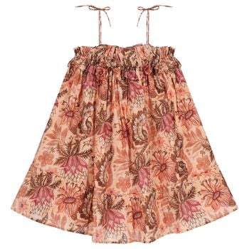 Girls Pink Floral Dress