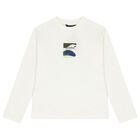 Boys Ivory Long Sleeve Top, 1, hi-res