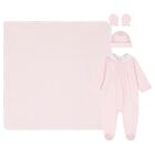 Baby Girls Pink & White Babygrow Gift Set, 3, hi-res