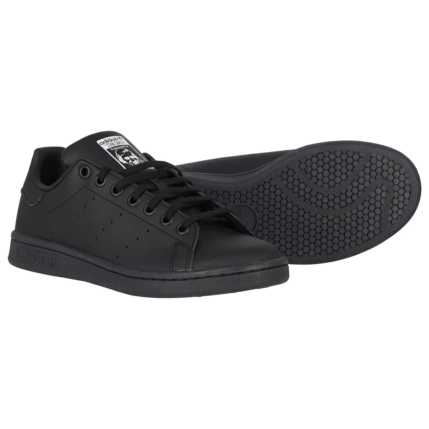 Black Stan Smith Trainers, 1, hi-res