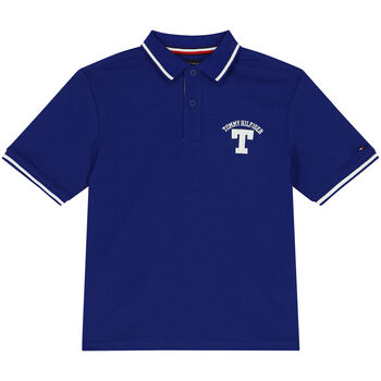 Boys Blue Logo Polo Shirt