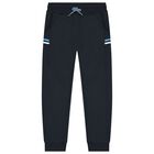 Boys Blue & Navy Blue Tracksuits, 2, hi-res