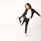 Girls Navy Logo Joggers, 1, hi-res