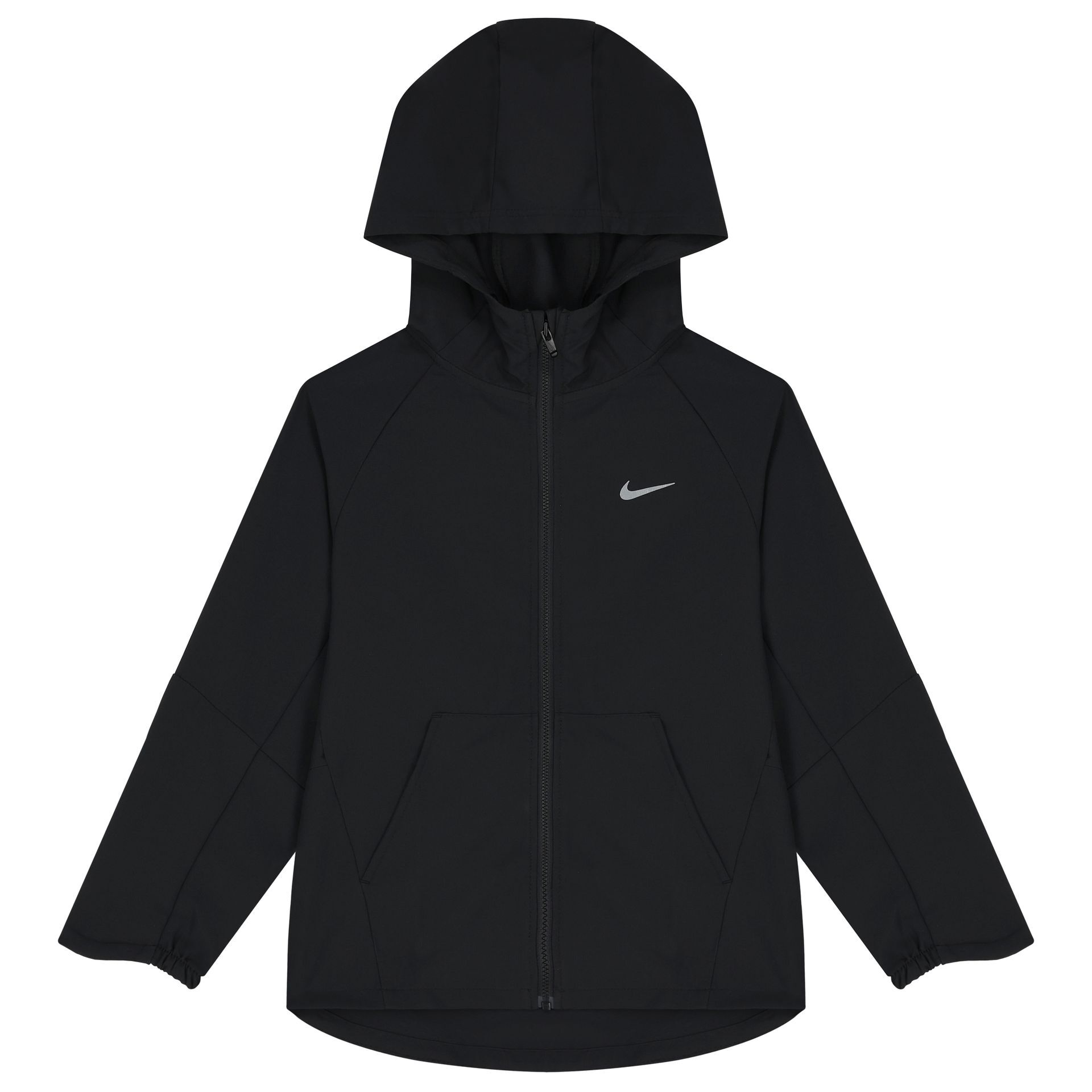 Nike Kids Black Logo Hooded Zip Up Top | Junior Couture USA