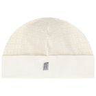 Ivory & Gold Logo Baby Hat, 1, hi-res