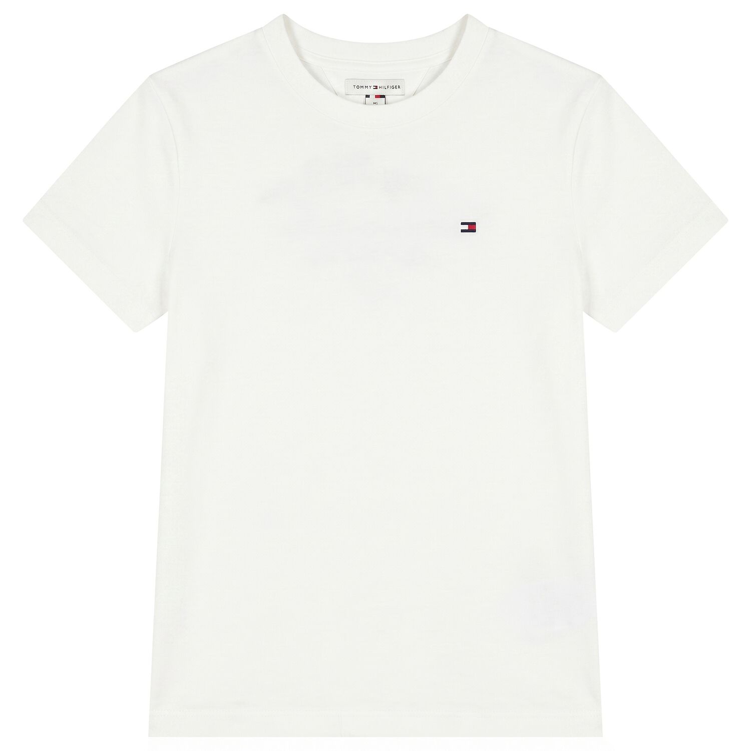 Boys White Embroidered Logo T-Shirt, 1, hi-res
