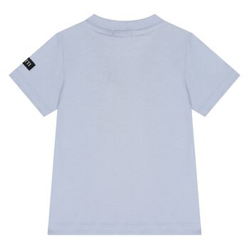 Younger Boys Blue Logo T-Shirt 