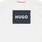 تيشيرت أولاد بالشعار باللون الأبيض, 1, hi-res